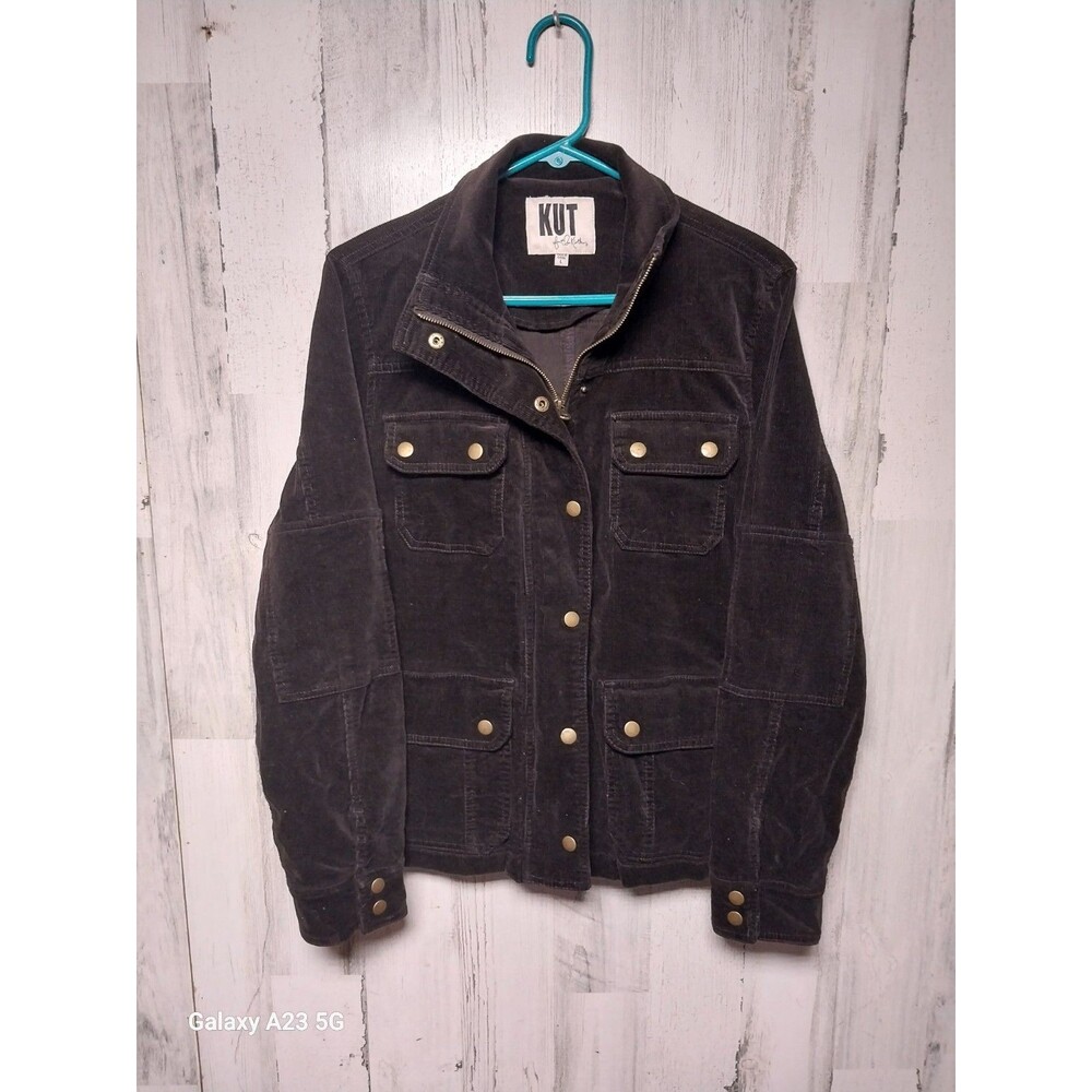 Kut from the Kloth Black Corduroy Utility Jacket